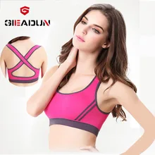 Фитнес Спортивный Бюстгальтер Для Йоги коллекции нижнего белья гонки жилет топы нижнее белье с подкладками 7 видов цветов беспроводной-почек женский бюстгальтер