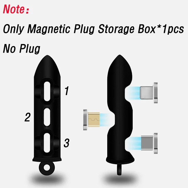 Магнитный кабель Usb type-C для быстрой зарядки 3 А, кабель для быстрой зарядки Tipo C 3,1 для Xiaomi Redmi 8, 8A, samsung A50, A70, 2 м, 2 м - Цвет: Only Storage Box