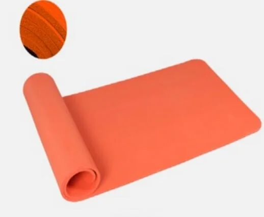 Коврик для йоги для начинающих Противоскользящий спортивный коврик Расширенный и удлиненный нескользящий коврик для фитнеса 183*61 коврик для спортзала - Цвет: Оранжевый