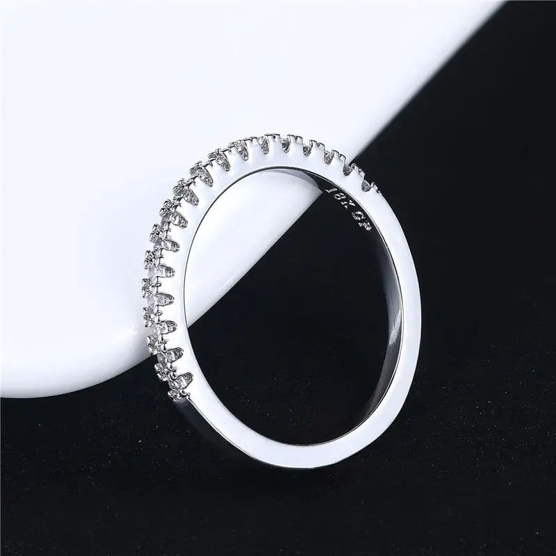 Корейские модные обручальные кольца Золотой Цвет Цирконий rhinestone cz promise кольцо