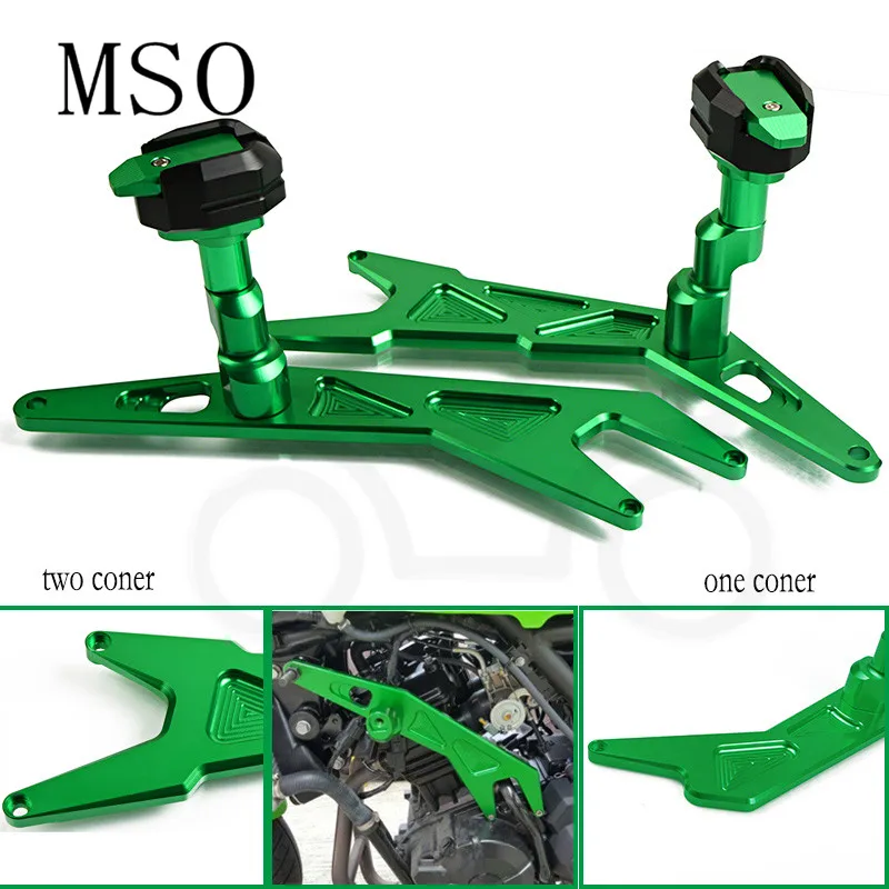 

Motorcycle Frame Slider Fairing Guard Falling Protector Engine CNC Crash Pads For Kawasaki Ninja 300 Ninja 300 2013 2014 2015 16