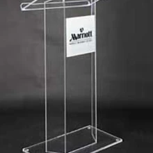 Акриловые высококачественного акрила кафедрой церкви платформы Логотип Настроить