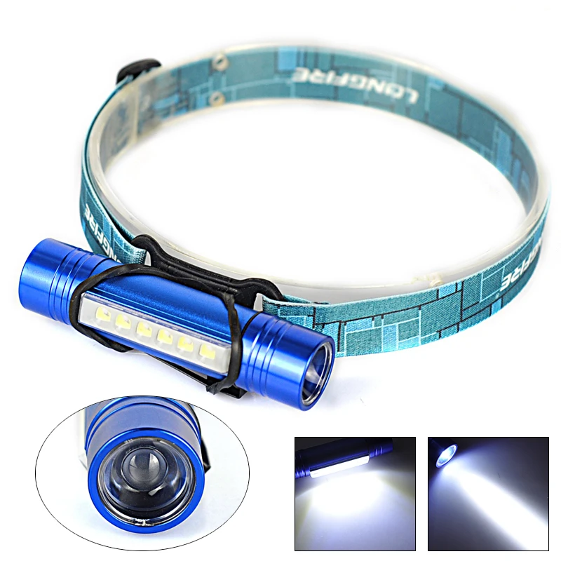 Multifunction Headlight 6 LED Q5 LED Headlamp Head Torch Lamp LED Flashlight linterna frontal for Hunting
