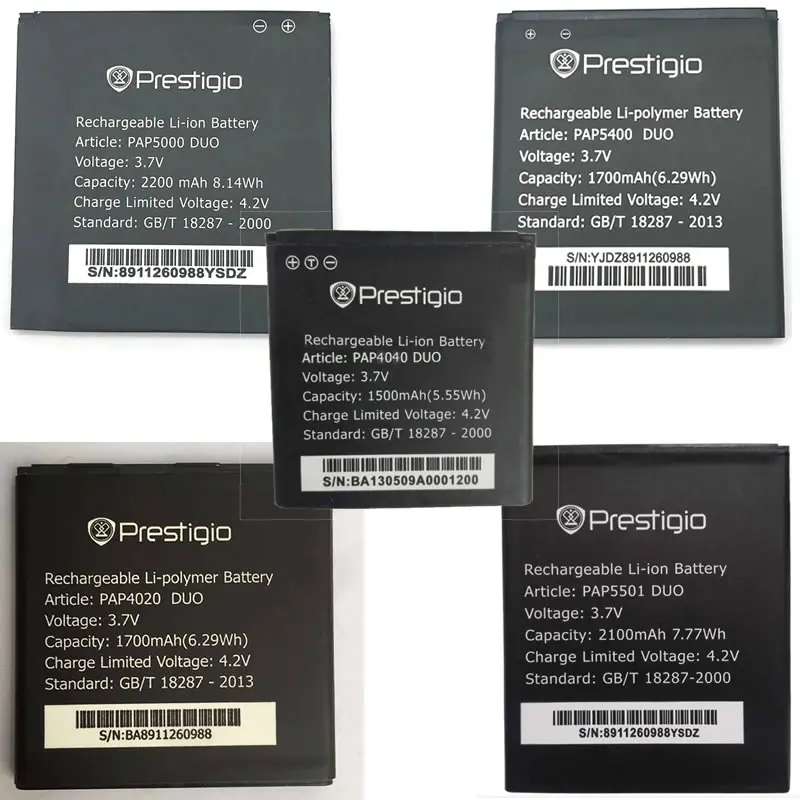 

PAP5000 PAP5501 PAP5400 PAP4020 DUO battery for Prestigio MultiPhone Mobile Phone Batteries + Tracking Code