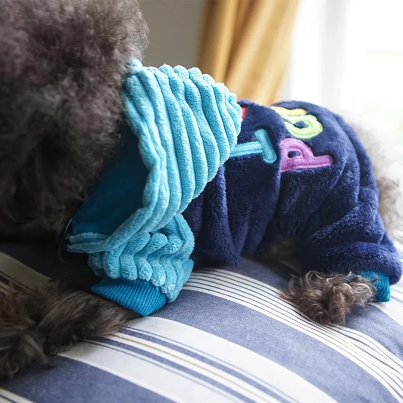 Осенне-зимнее теплое пальто Одежда для домашних собак хлопковая мягкая куртка для собак Милая одежда с героями мультфильмов маленькая одежда для собак XXS-L