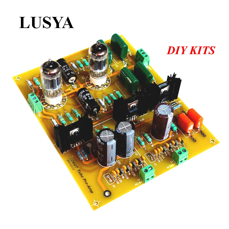 

Lusya 12AU7+ ECC82 HIFI Audio Tube pre-amplifier Board DIY kit preamp tube preamplifier C5-007