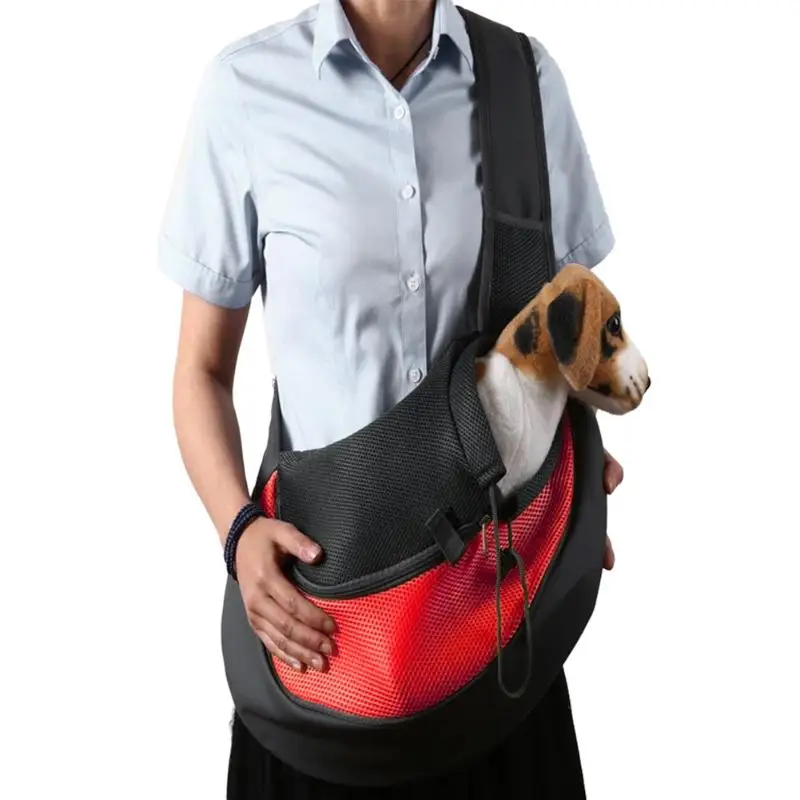 Pet Carrier Carrying Cat Dog Puppy Small Animal Sling Front Carrier Mesh Comfort Travel Tote Shoulder Bag Pet Backpack