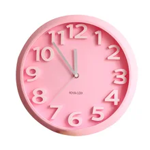 Household Decor Hanging Wall Clock Digital Wall Clock PlasticFashion Gift Quartz Clock Colorful LivingRoom Decor Clock.