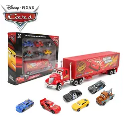 7 шт./компл. disney Pixar Cars 3 игрушечные лошадки Молния Маккуин Джексон Storm Mater Мак дядя грузовик 1:55 автомобиль из литого металла модель обувь для