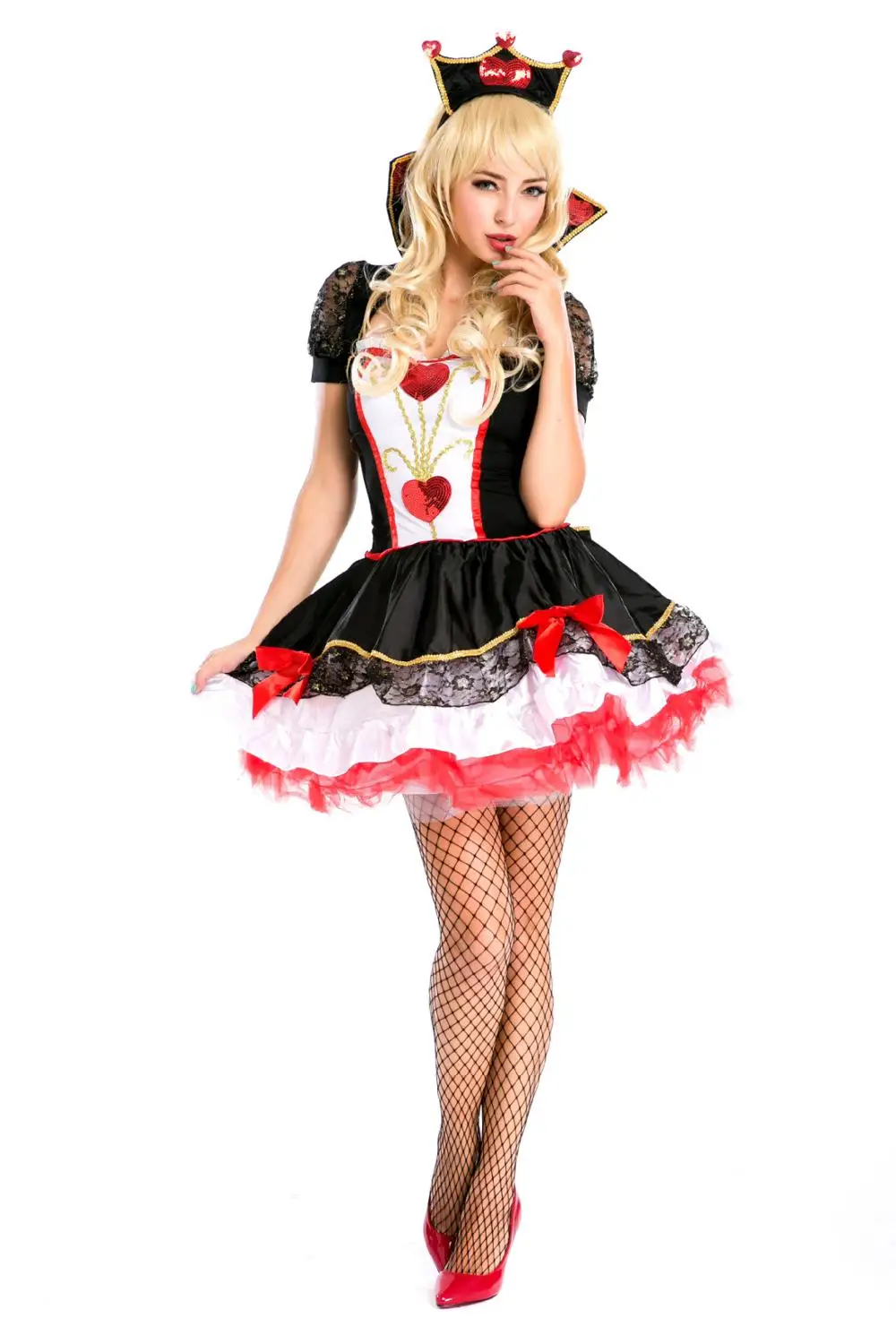 Алиса в стране чудес красный костюм королевы Хэллоуин курица вечерние королева сердца Косплей маскарадный костюм