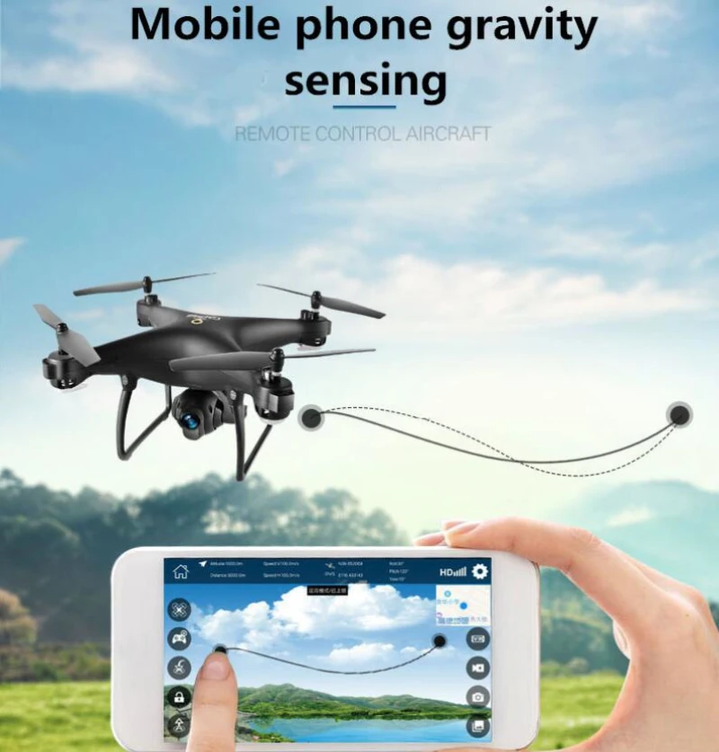 Professional GPS Follow Me Remote Control RC Drone X25GWF 720P Adjustable HD Camera Headless/Surround Mode Smart RC Quadcopter