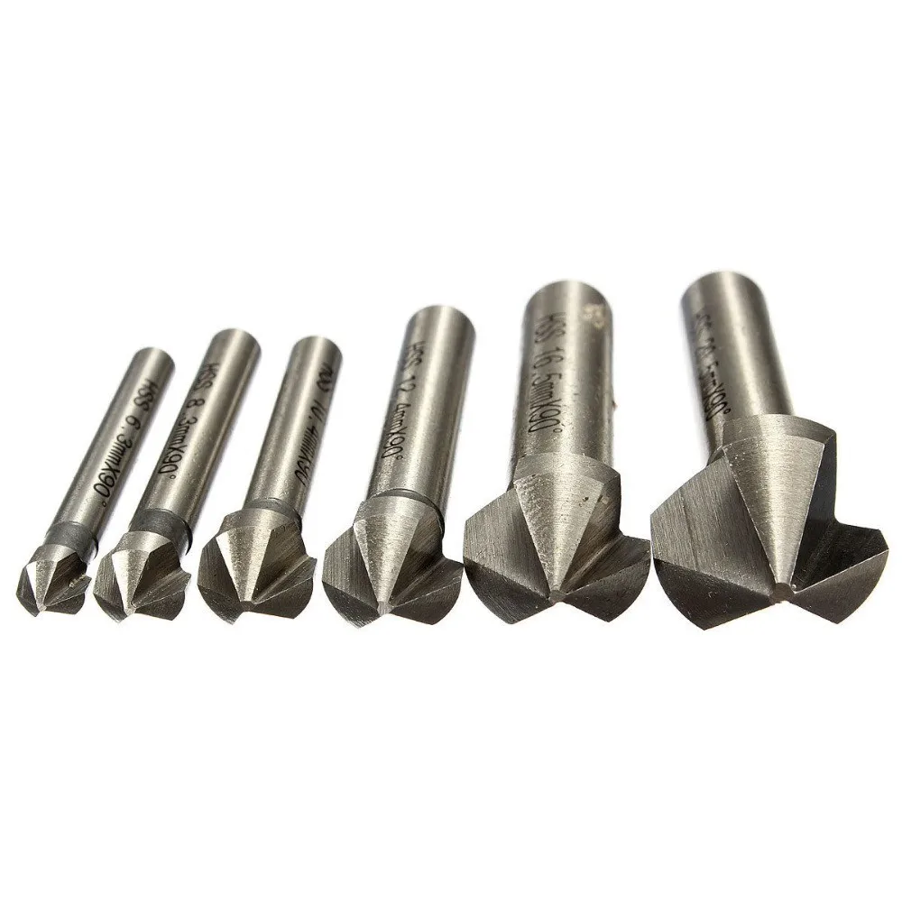 6pcs-speed-drills-titanium-3-flute-90-degree-HSS-Metals-Titanium-Three-Edge-Chamfer-Chamfering-Drill (1)