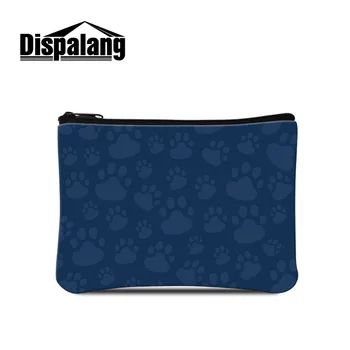 

Dispalang Cat Paw Print Small Change Bag Women Key Card Cell Phone Storage Kids Coin Purse Wallet Clutch Zipper Bag