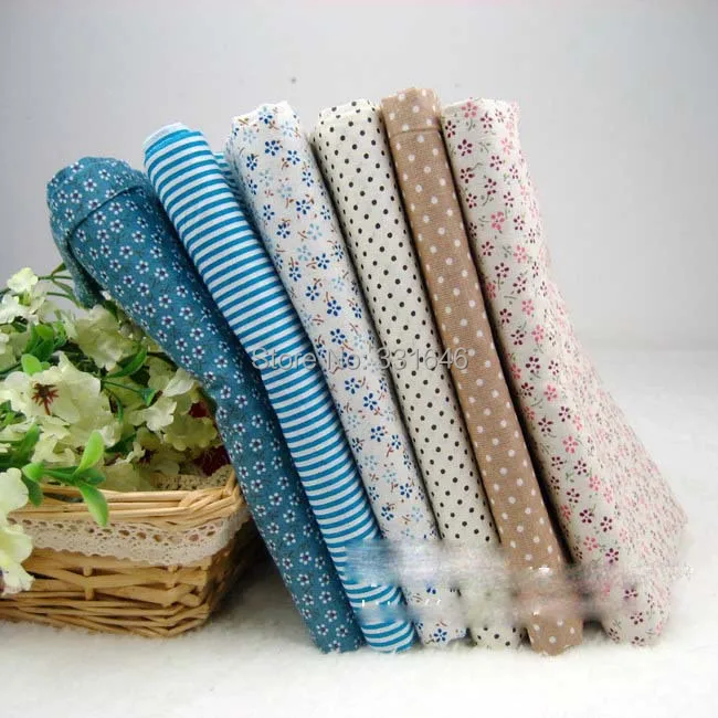 Новинка, 6 цветов, 50*50 см, синяя хлопковая ткань, толстая четверть, набор тильда, сделай сам, ткань для шитья, рукоделие, домашний текстиль, ткань для лоскутного шитья