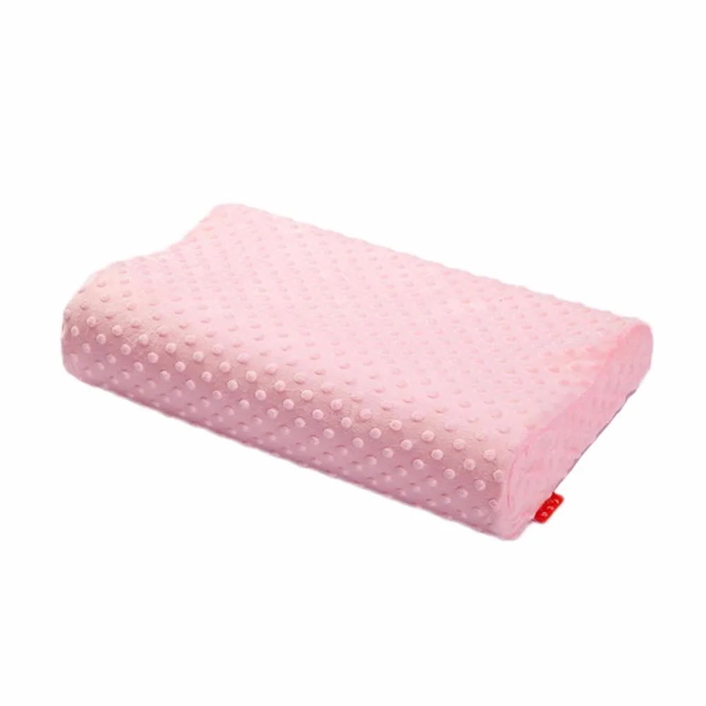 Látex de Espuma de Memória Cuidados de Saúde Roupa de Cama Modernplain Tingido Tecido Ortopédicos Lenta Recuperação Travesseiro Pescoço Cervical Rosa Azul Branca 4 ModernPlain Tingido Tecido Ortopédicos Látex de Espuma