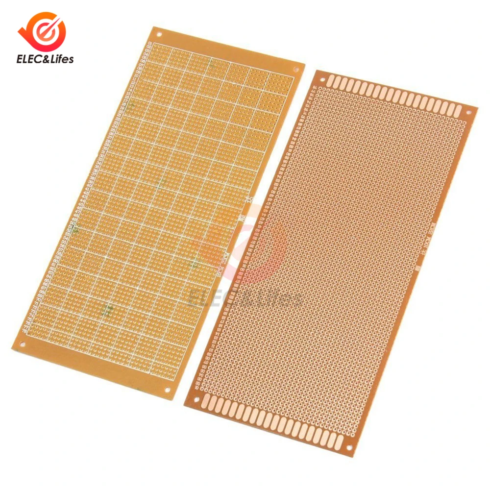 

10x22cm Universal PCB Prototype Printed Circuit Board DIY Bakelite Plate Paper Experiment Matrix Board Single Sided Sheet Copper