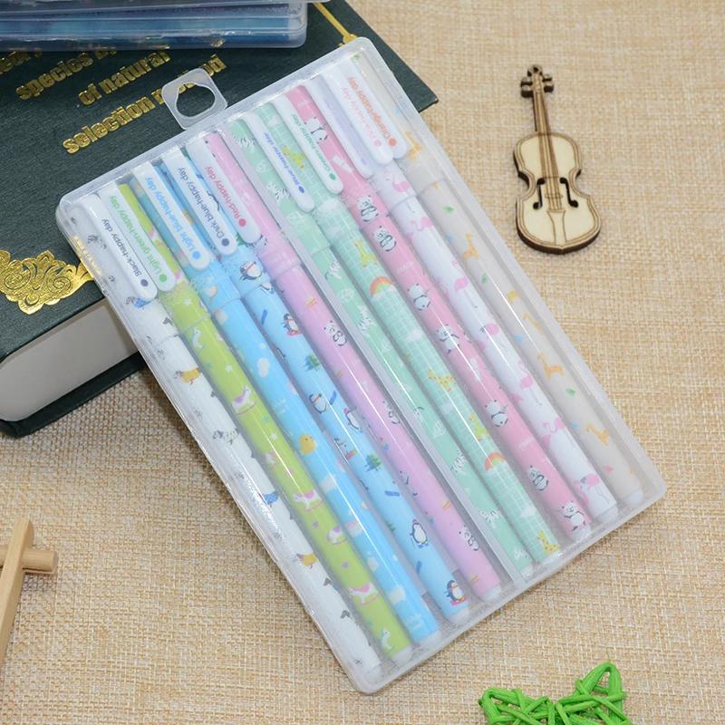 10 шт./партия шариковая ручка звездное небо kalem красочные caneta Kawai stylo ручки canetas