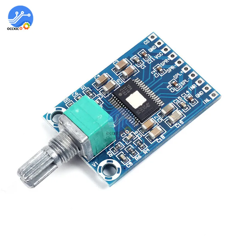 

XH-M564 TPA3116D2 Digital Amplifier Board 2x50W 12-24V with Potentionmeter Volume Control Audio Sound Speaker Board