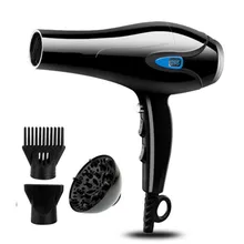 2800W 220V Hair Dryer Blue Light Anion Ceramic Ionic Fast Styling Blow Dryer AC Motor Salon