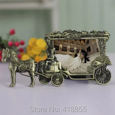 

PRZY mold White Princess Carriage Marriage Wedding Frame Silicone Mold Creative Retro Photo Frame Cake Decorator