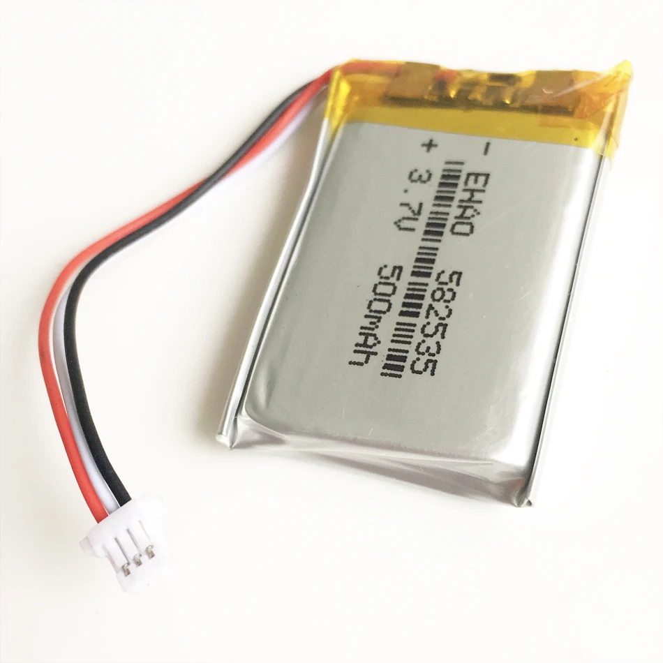 充電式リチウムポリマーlipoバッテリー,3.7v,500mah,jst 1.0mm,3ピンコネクタ582535,mp3用,gps,bluetooth,カメラ,時計 - AliExpress 家電製品 充電式リチウムポリマーlipoバッテリー,3.7v,500mah,jst 1.0mm,3ピンコネクタ582535,mp3用,gps,bluetooth,カメラ,時計 - AliExpress 家電製品