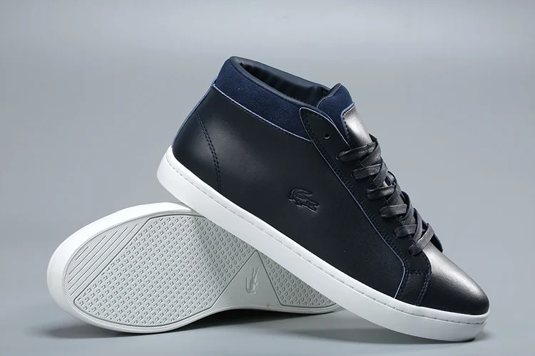 2019 Lacoste Men Outdoor High Top Skateboarding Shoes Men Breathable Male Walking Sports Shoes Soft Boarding Shoes Sneakers