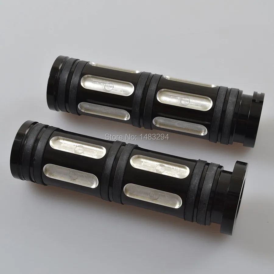 

Pair 1"(25mm) Black Aluminum Aluminum Alloy Handle Bar Hand Grips Fits For Harley Sportster Touring Dyna Softail Custom