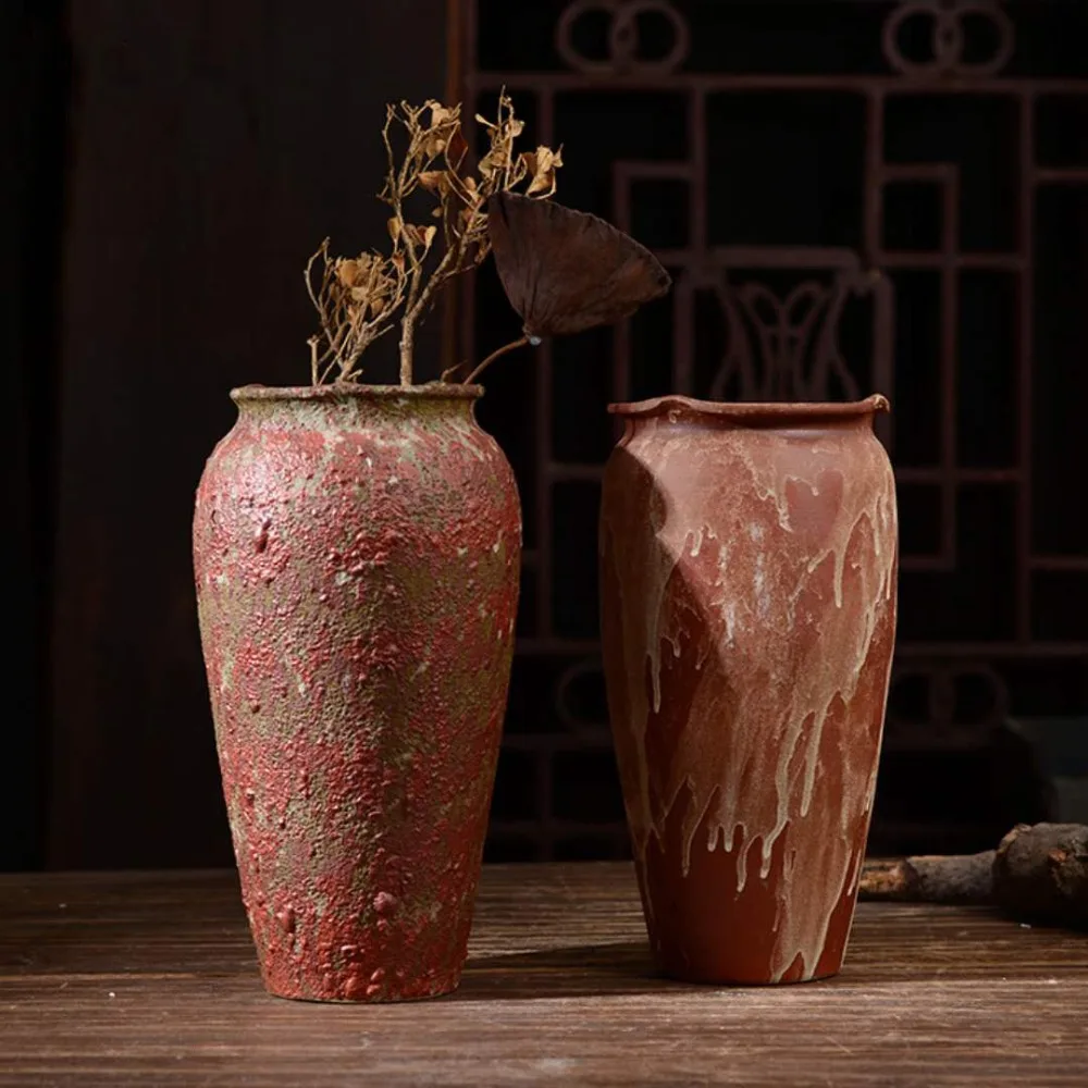 

Vintage ceramic vase, living room, room decoration vase, handmade ceramic handicrafts, decoration