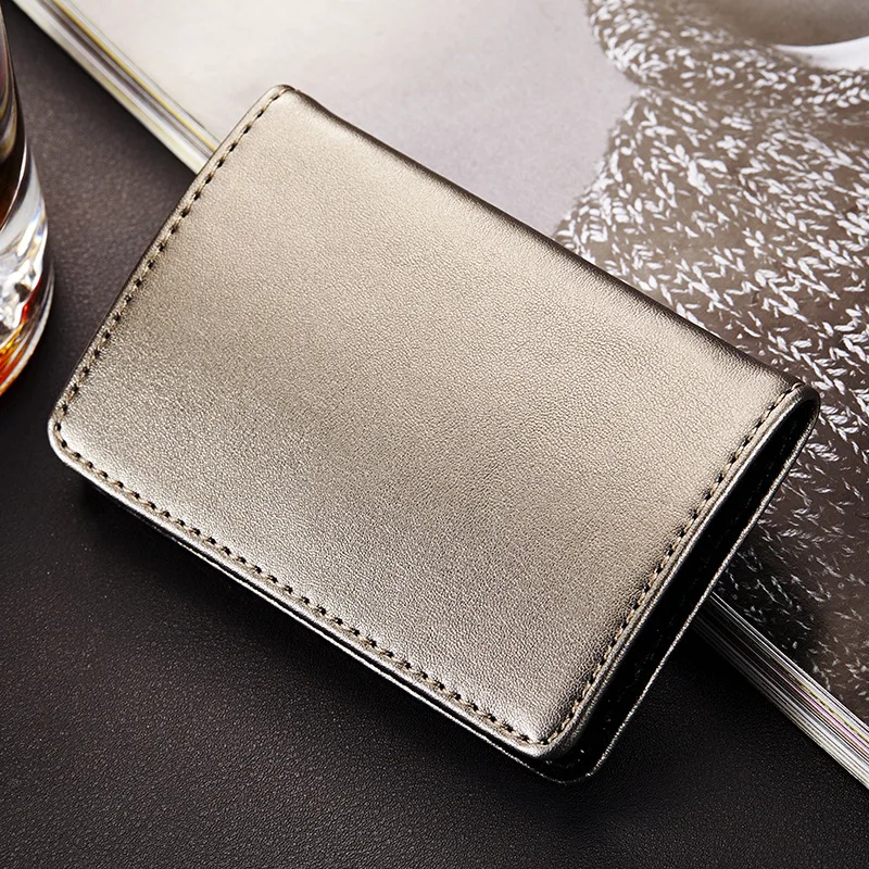 

RFID Protector Card Cases Leather Aluminium Credit Card Holder Wallet Magnetic buckle Bank Card Box