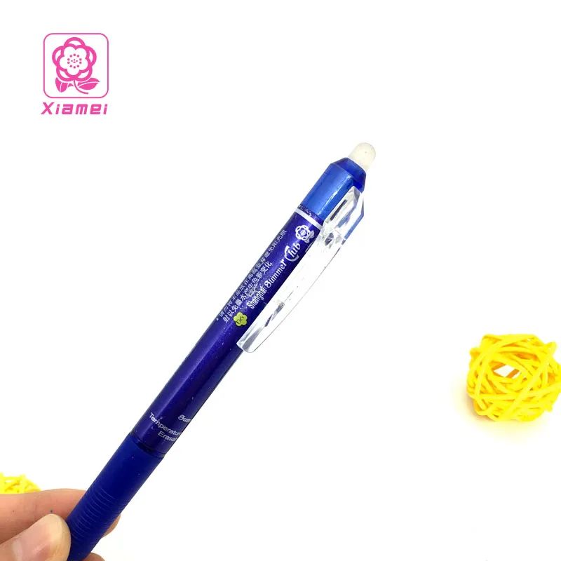 Ink blue Xiamei 4 шт стираемый гель Сменные стержни для ручек красный синий чернильный синий и черный Волшебная пишущая нейтральная ручка для канцелярских школьных принадлежностей - Цвет: Ink blue