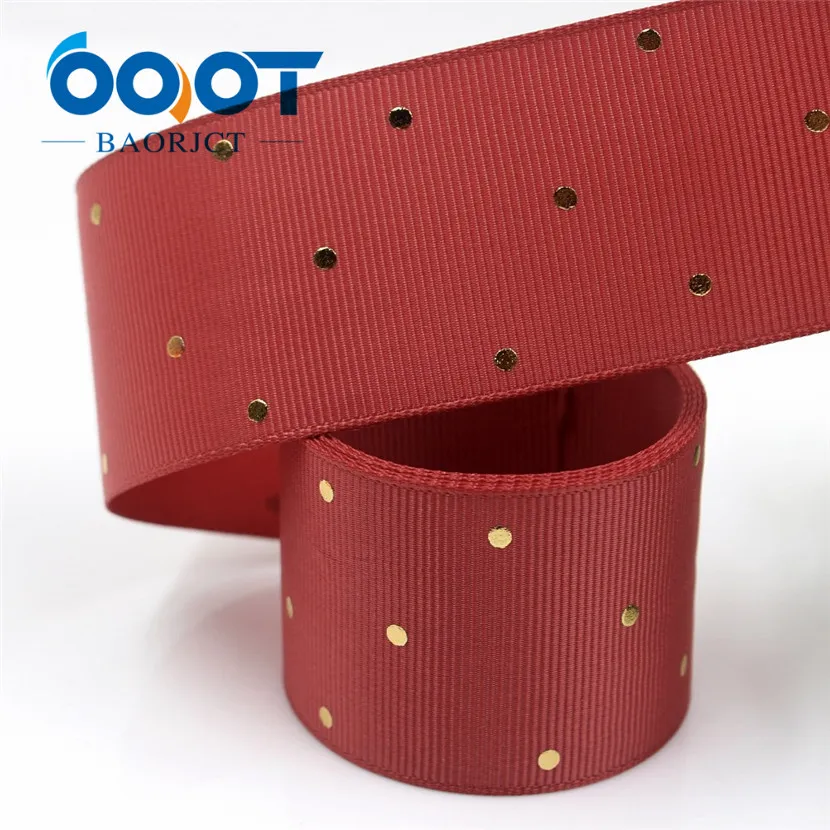 I-19407-870 OOOT BAORJCT I-19407-862, 38 мм, 10 ярдов сплошной цвет точка горячего тиснения корсажные ленты, лук колпачок DIY аксессуары украшения - Цвет: I-19407-870