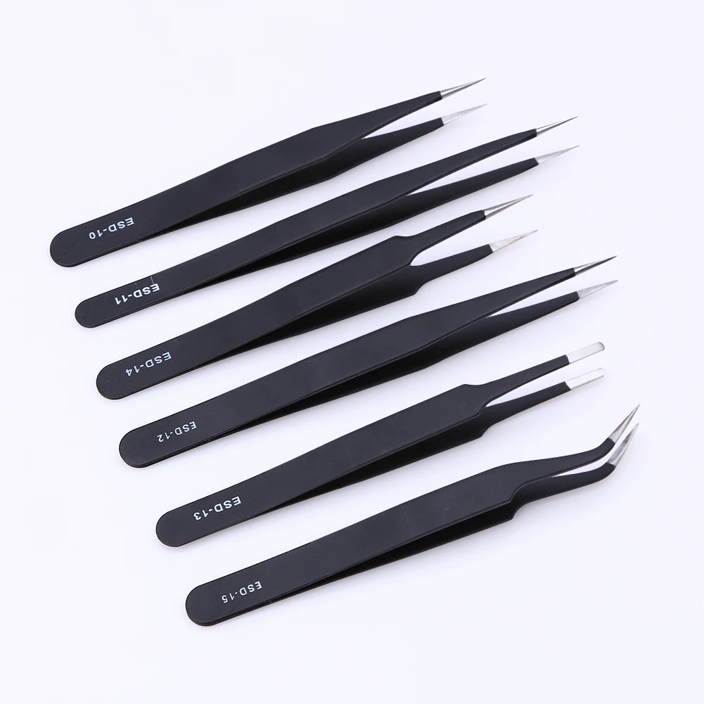 Buy Tweezer Set ESD Safe 6 Pcs online in India, Fab.to.Lab