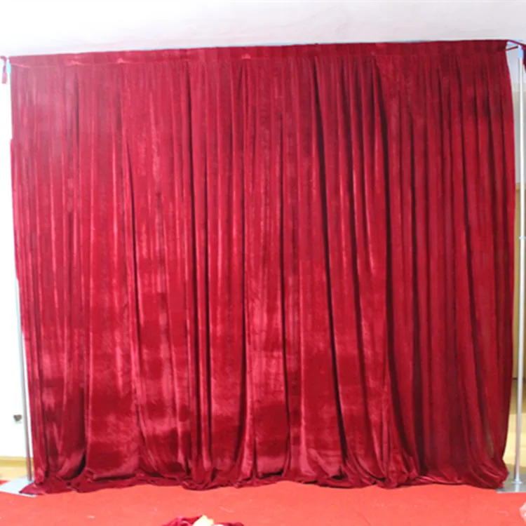 Cortinas de pano de fundo casamento veludo