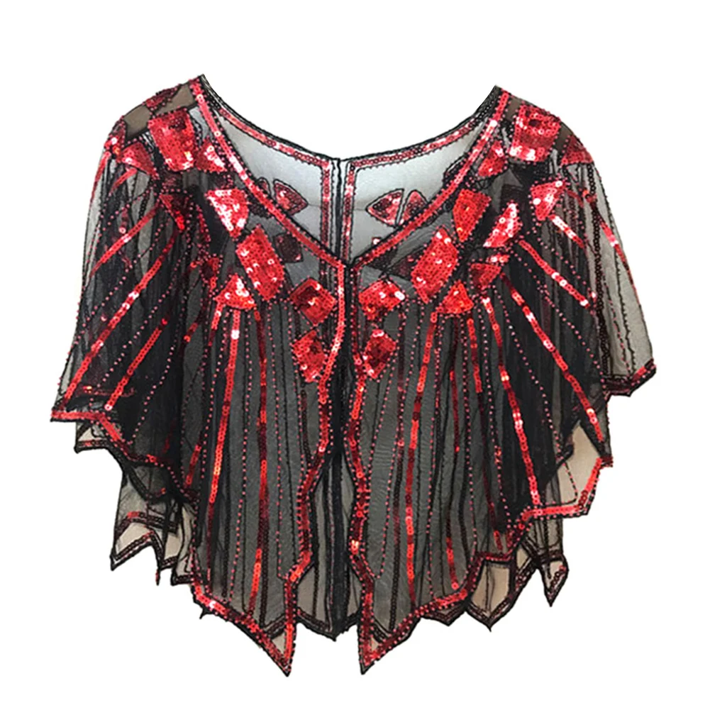 

Women Shawl Sequin Decoration Breathable for Summer Evening Party Performance YA88