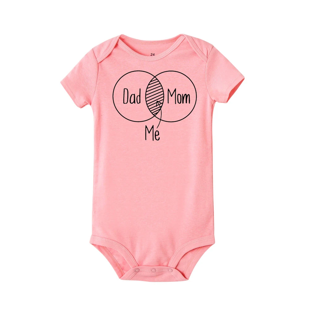 أمي وأبي تنتمي لي إلكتروني طباعة الطفل ملابس صبي و فتاة قصيرة الأكمام الطفل السروال القصير بذلة الملابس الزي مولود جديد الملابس