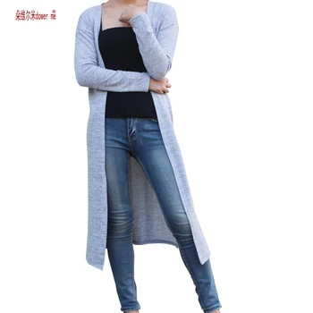 dower me Gray Black Red Cardigan Women Sweater casual Crochet Poncho Plus Size Coat Women long Sweaters vestidos Cardigans
