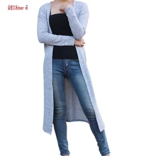 drop shipping Gray Black Red Cardigan Women Sweater casual Crochet Poncho Plus Size Coat Women long Sweaters vestidos Cardigans