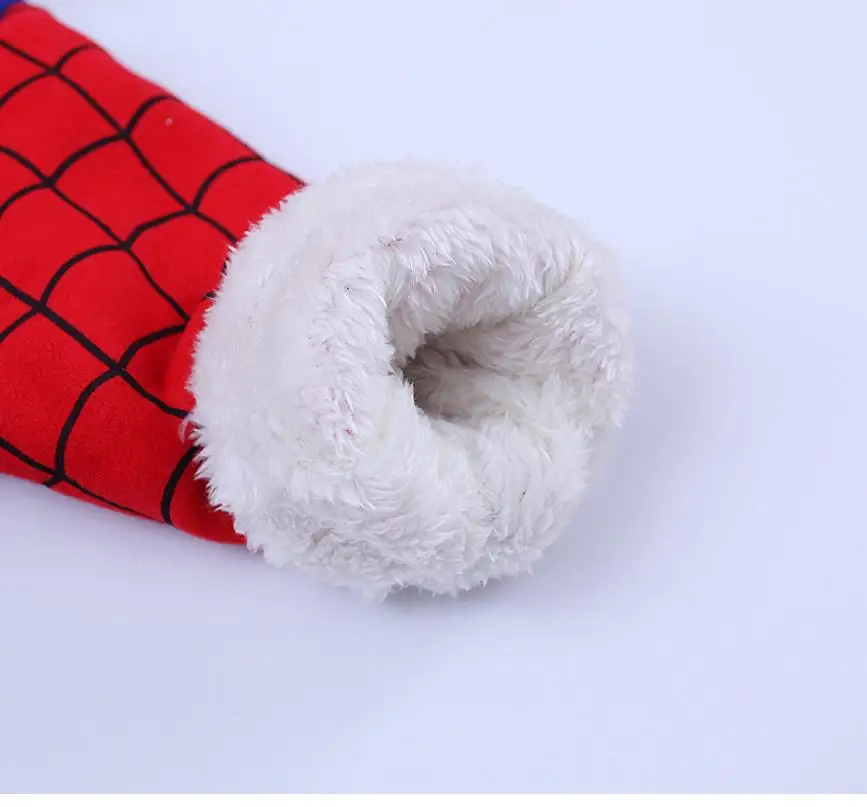 Новинка года; Детский костюм Человека-паука; зимний детский утепленный костюм с капюшоном и капюшоном+ брюки; маскарадный костюм Человека-паука для мальчиков