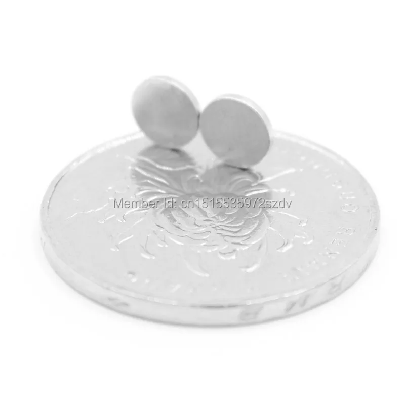 

50pcs Strong Round Dia 6mm x 1mm N35 Rare Earth Neodymium Magnet Art Craft Fridge free shipping