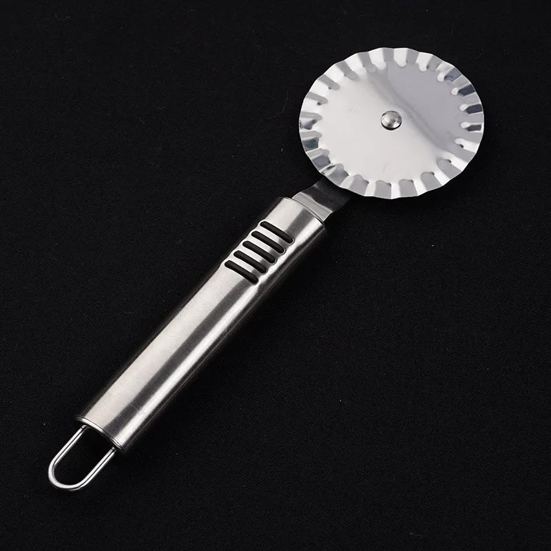 Small Size Round Pizza Cutter Stainless Steel Pizza Knife Cutter Pastry Pasta Dough kitchen Baking Tools GF465