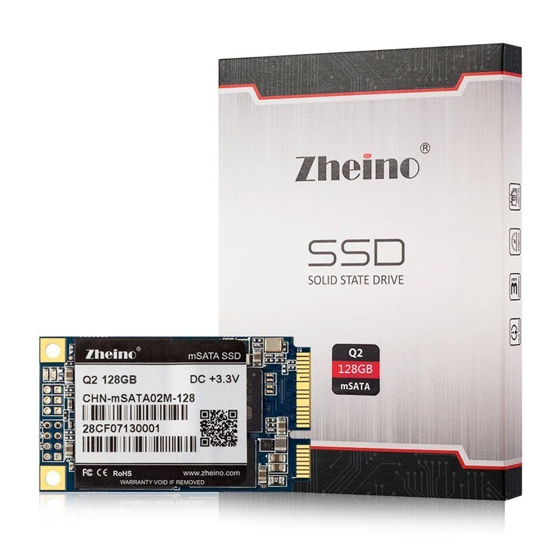 Zheino msata Q2 128 ГБ SSD Внутренний твердотельный накопитель MLC с 128 м Кэш SATA3 жесткий диск для таблицы портативных ПК Тетрадь