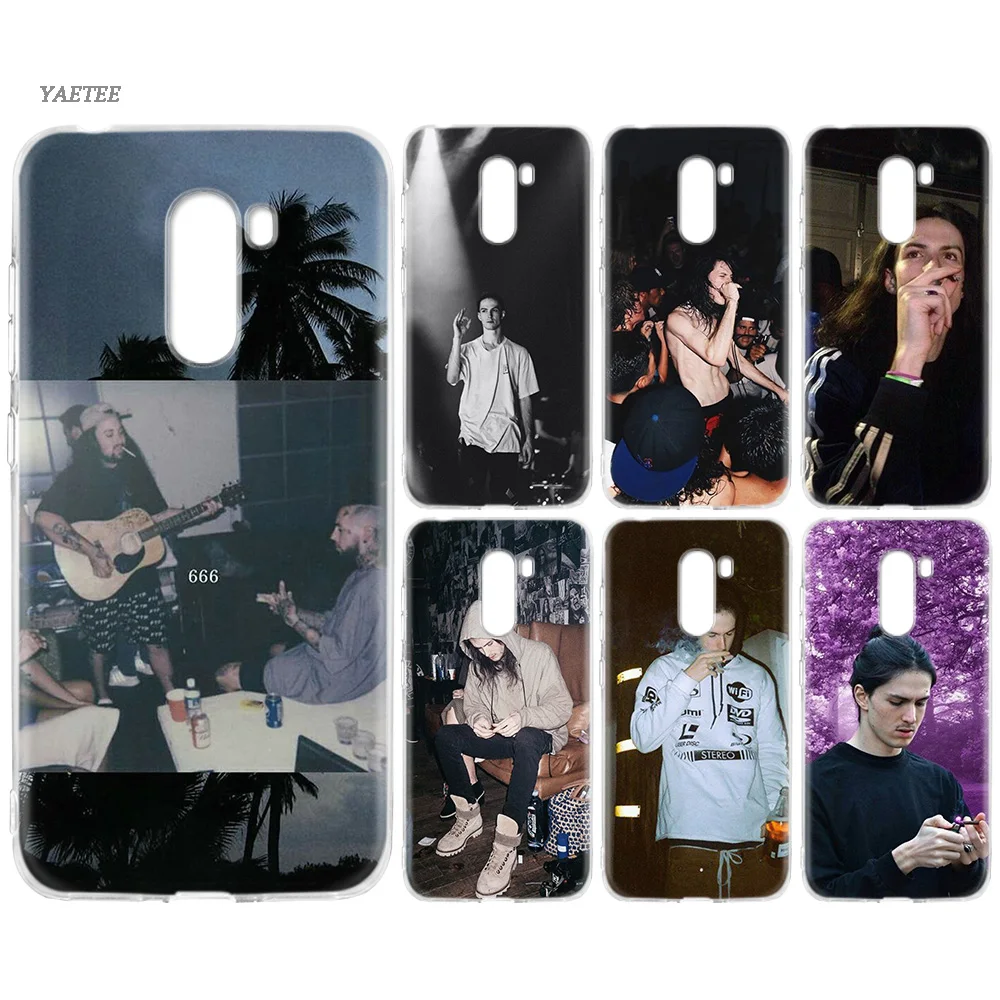 

Print Silicone Back Case For Xiaomi Pocophone F1 Mi 8 lite Play Redmi 5 Plus Note 7 6 Pro 5A 4 4X Cover Bones Rapper Sesh
