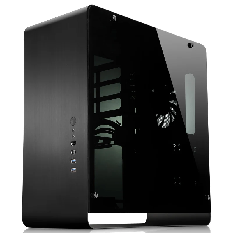 UMX4 RGB ATX Computer case Aluminum alloy Tempered glass Side