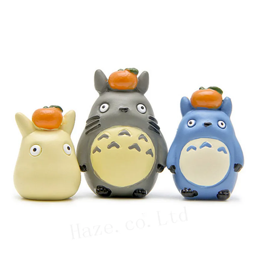 

3pcs/Set Studio Ghibli My Neighbor Totoro DIY Resin Figure Statue