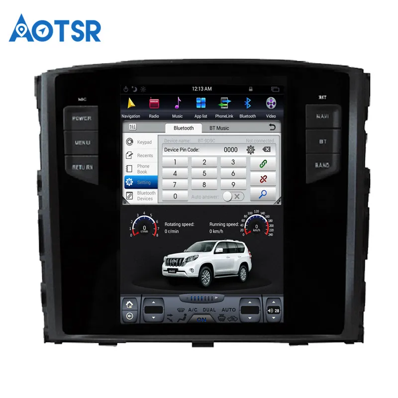Clearance Android 7.1 Tesla style Car No DVD Player GPS Navigation For MITSUBISHI PAJERO V97 V93 Shogun Montero 2006+headunit multimedia 12