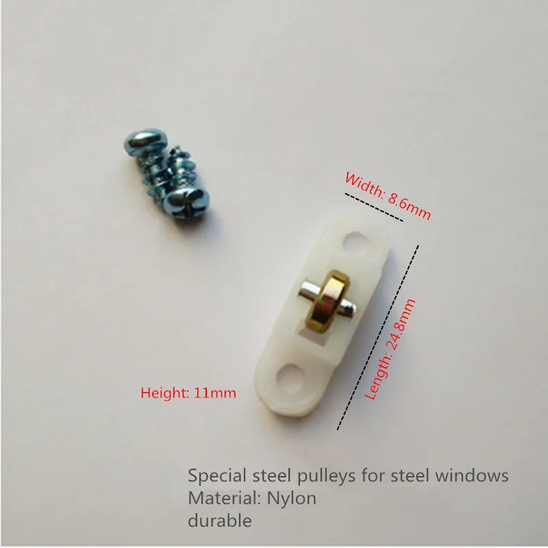 Бесплатная доставка Пластиковые окна раздвижные шкив двери и нейлон колеса