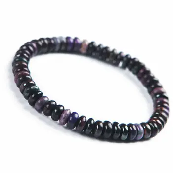 

Genuine Natural Purple Sugilite Marquise Bead Bracelet 9mm 8mm Women Healing Gemstone Abacus Beads Sugilite Bracelet AAAAA