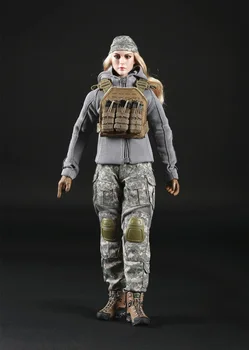 

1/6 Tactical Female Shooter Camouflage Clothing Suit Model for 12 inches Action Figure