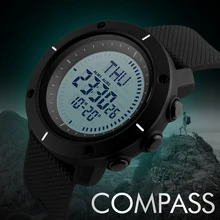 Мужские спортивные часы EL цифровые наручные часы Дата-неделя часы с будильником компас мировое время обратный отсчет Водонепроницаемый Relogio Masculino