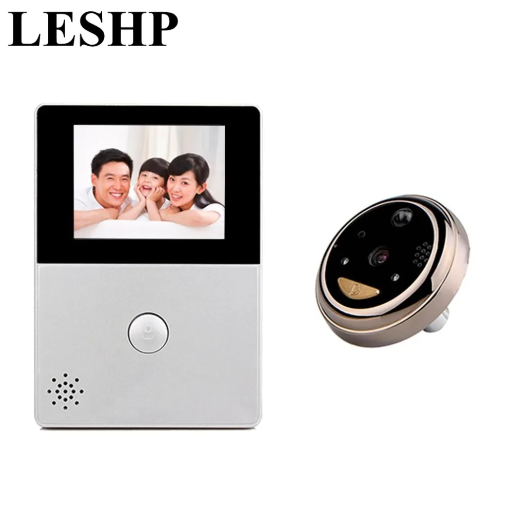 

LESHP 2.8 Inch LCD Wifi Peephole Wireless APP Smart Video Doorbell Night Vision HD Camera Door Intercom Support TF Card